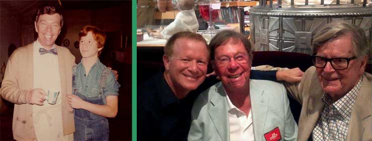 Eric Scott and Joe Conley with Earl Hamner Jr.